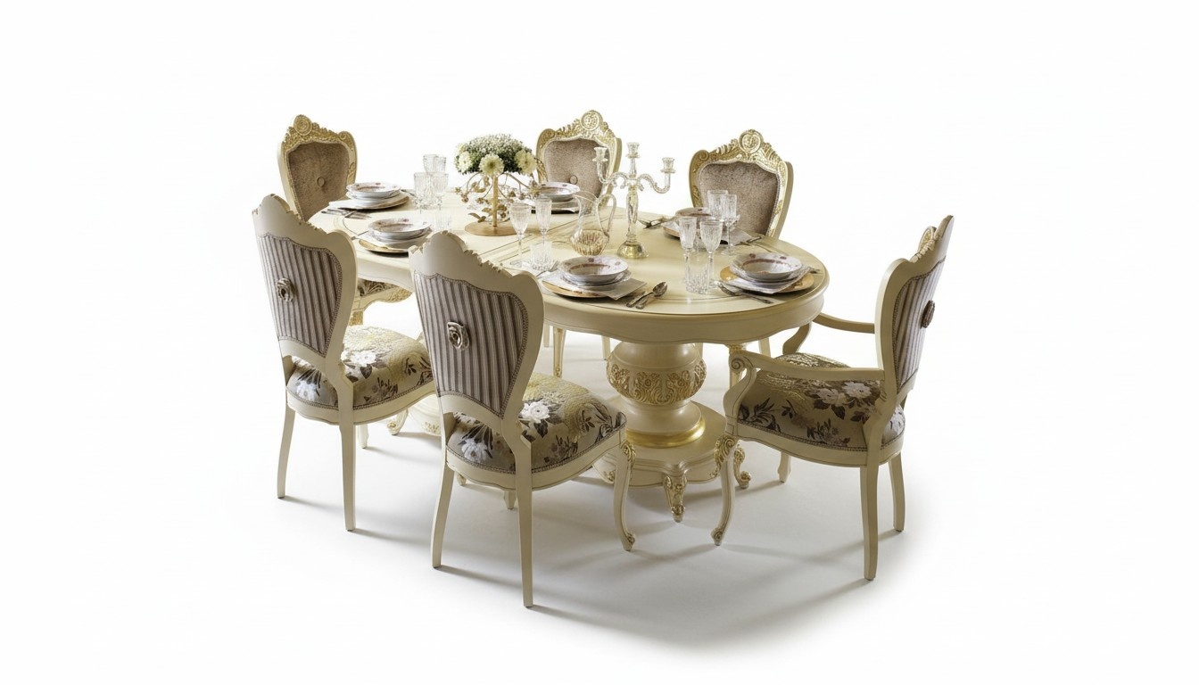 Esszimmer Wohnzimmer Esstische Tische Tisch Möbel Naturholz Esstisch Retro Style