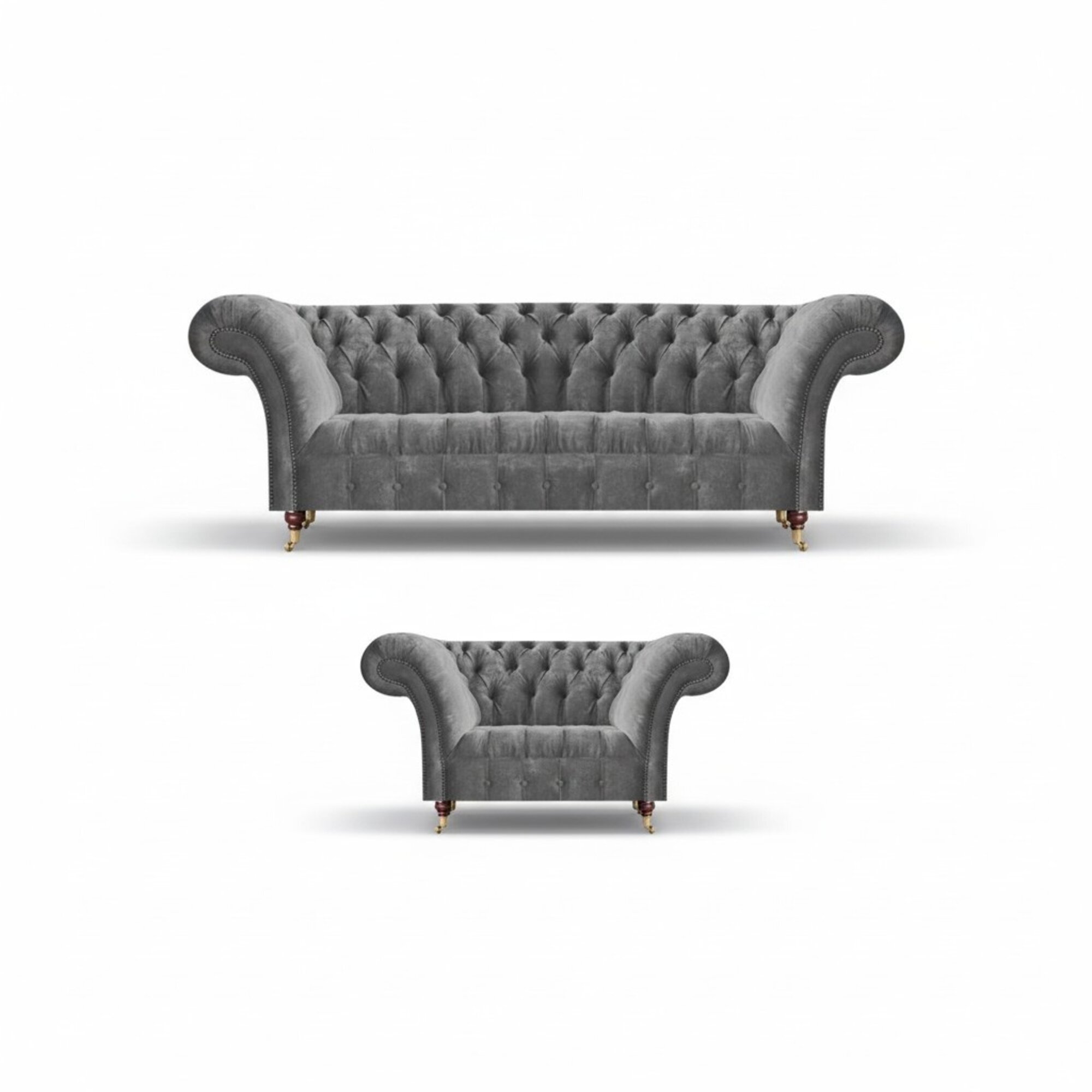 Exklusive Chesterfield Polstercouchen Designer Sessel Wohnzimmer Möbel
