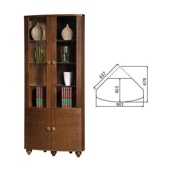 Klassische Vitrine Vitrinenschrank Vitrinen Glasschrank Schrank - Model