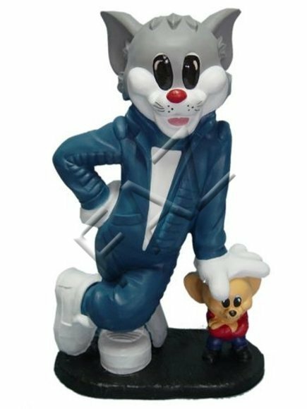 Design Katze Maus Figur Statue Skulptur Figuren Skulpturen Dekoration