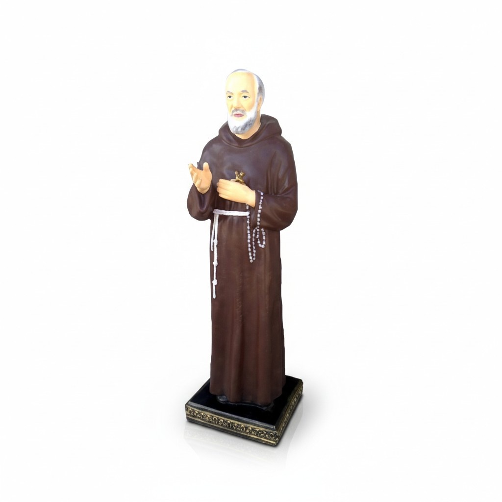 Figur Mönch Statue Pfarrer Katholik Figur Statuen Skulptur Kirche Heiliger
