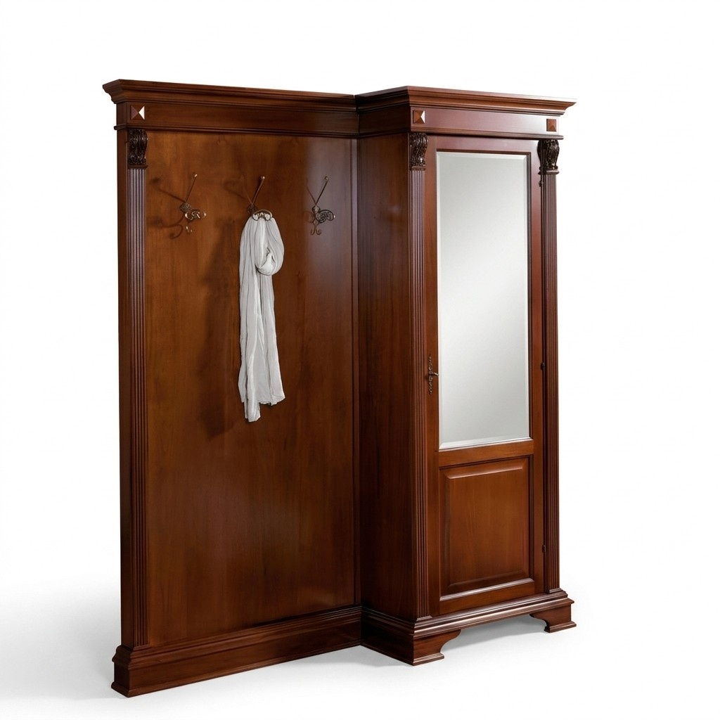 Landhaus Flur Garderobe Set mit Schrank und Paneel