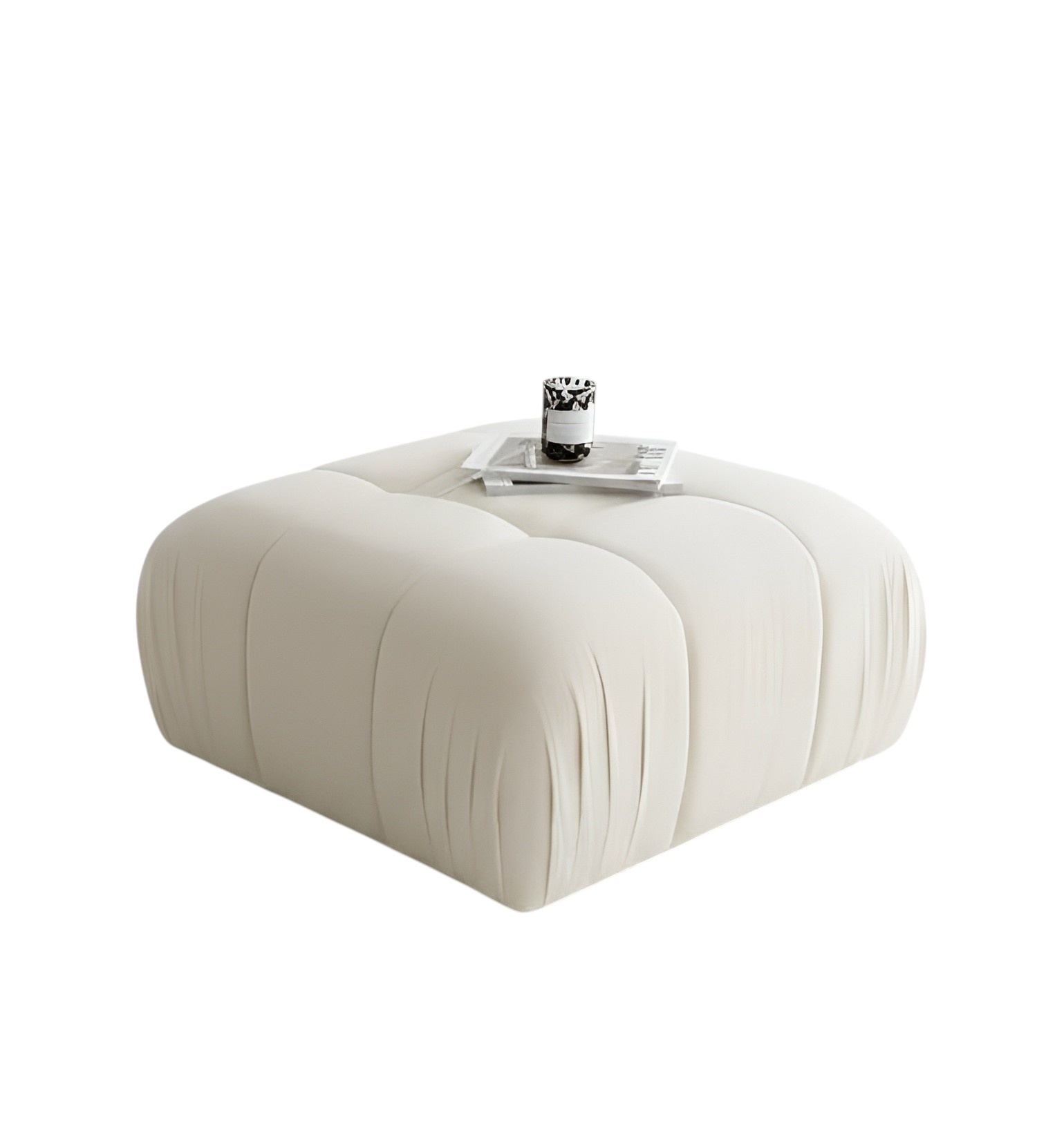 Beige Fußhocker für stilvolles Wohnen