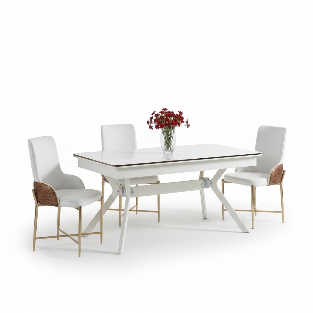 Garnitur Esszimmer Stuhl Set 6x Stühle+Esstisch Luxus Möbel Gruppe