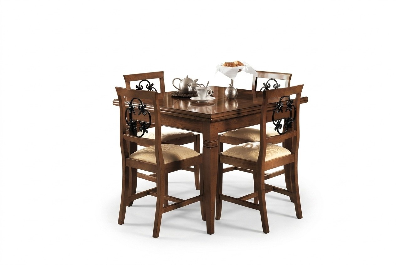 Garnitur Tisch Essgruppe 5 tlg. Tische Garnitur Esstisch 4 x Stuhl Set