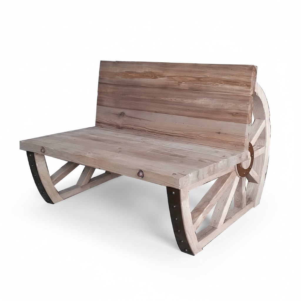 Gartenbank Holz Parkbank Massiv Sitzbank Garten Gartenmöbel 2-Sitzer Bänke
