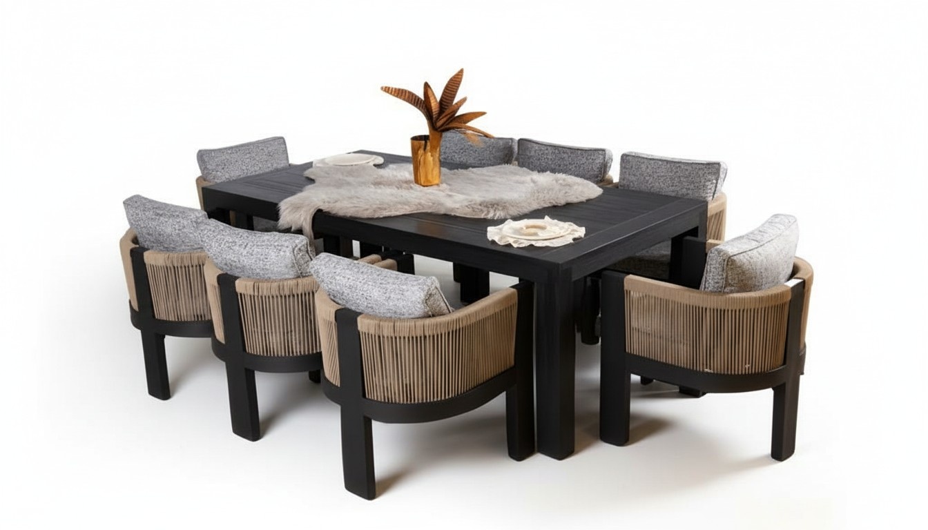 Gartenmöbel Set Gartengarnitur Esstisch Stühle Sitzgruppe Essgruppe Terrassen