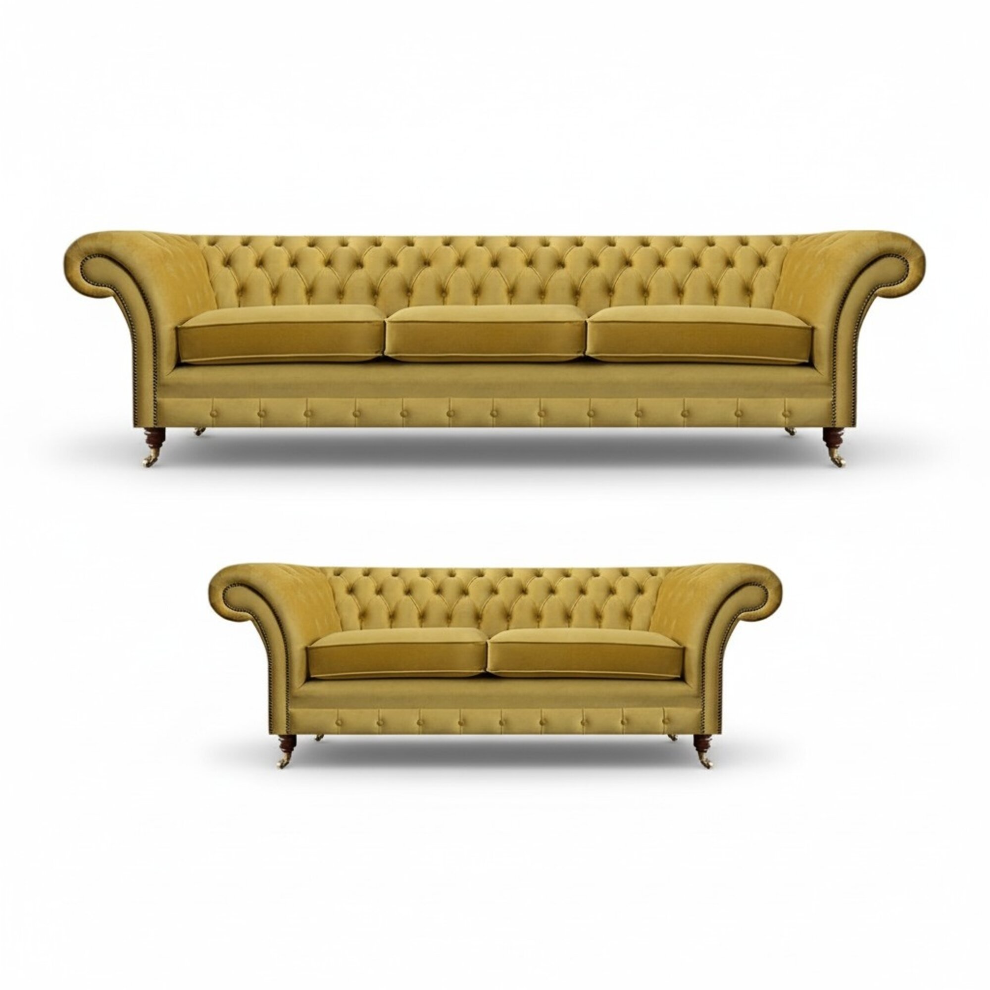 Gelb Sofagarnitur Sofas Couchen Polstermöbel Wohnzimmer Komplett Einrichtung