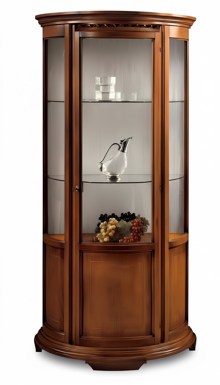 Glasschränke Luxus Sideboard Schränke Braun Vitrine Klassisch Italienische Möbel