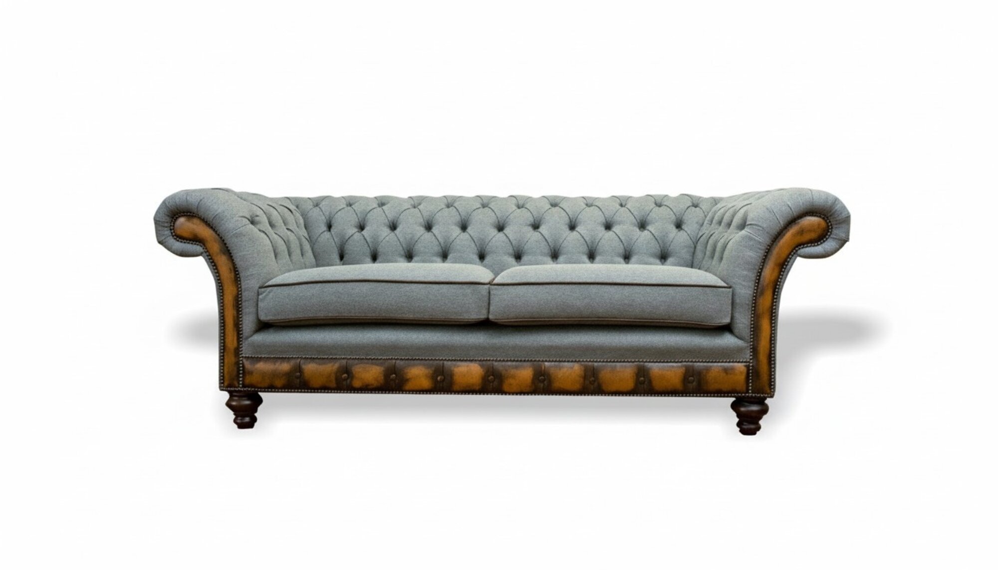 Grau Chesterfield Modern Luxus Grau Sofa Wohnzimmer Design Couchen