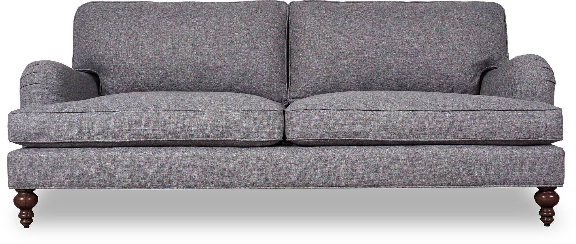 Design Grau Sofa 3 Sitzer Chesterfield Stoff Couch Polster Sofas Textil Couchen