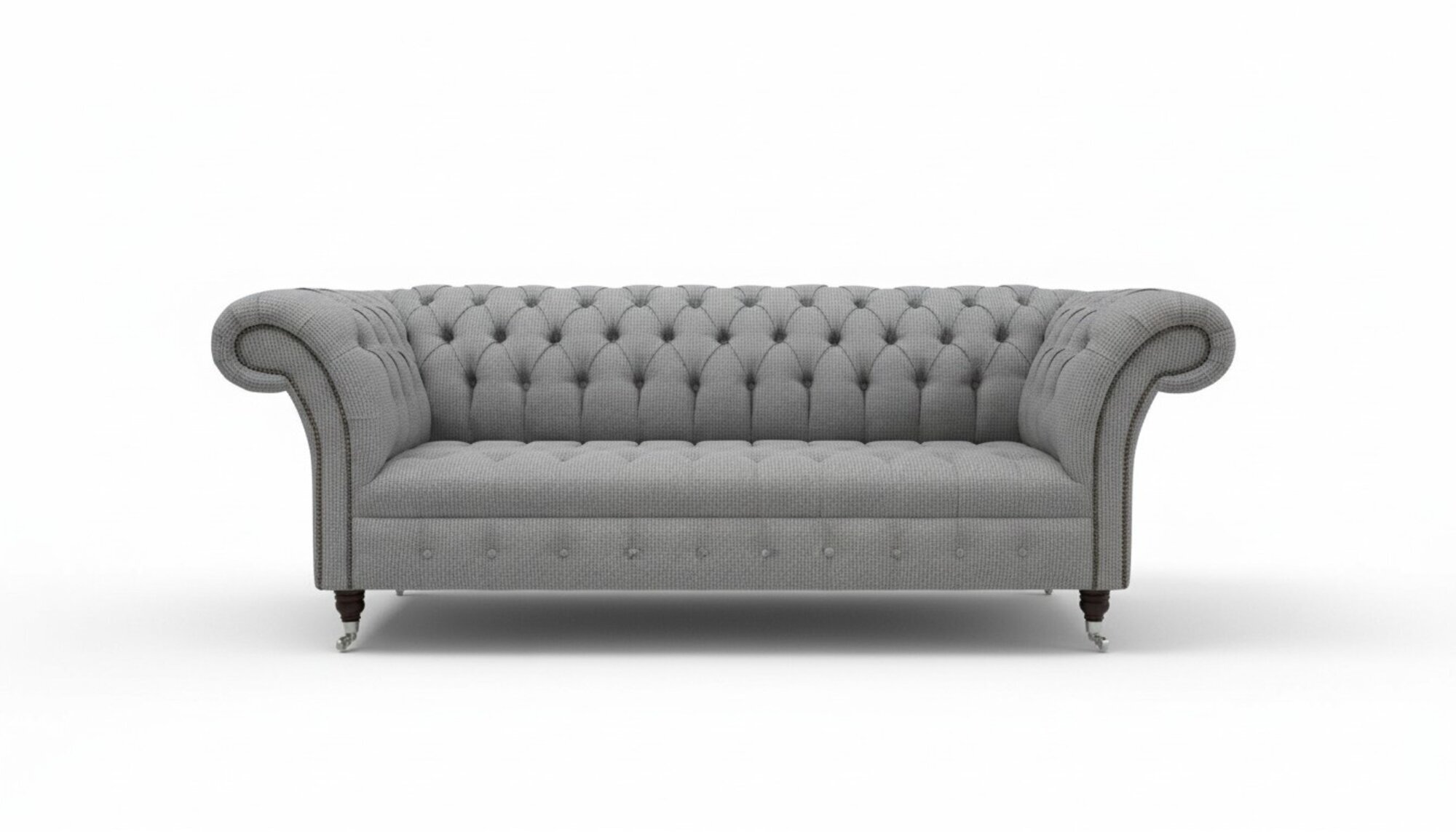 Graue Designer Sofa Couch Polster XXL 3 Sitzer Big Sofas Couchen