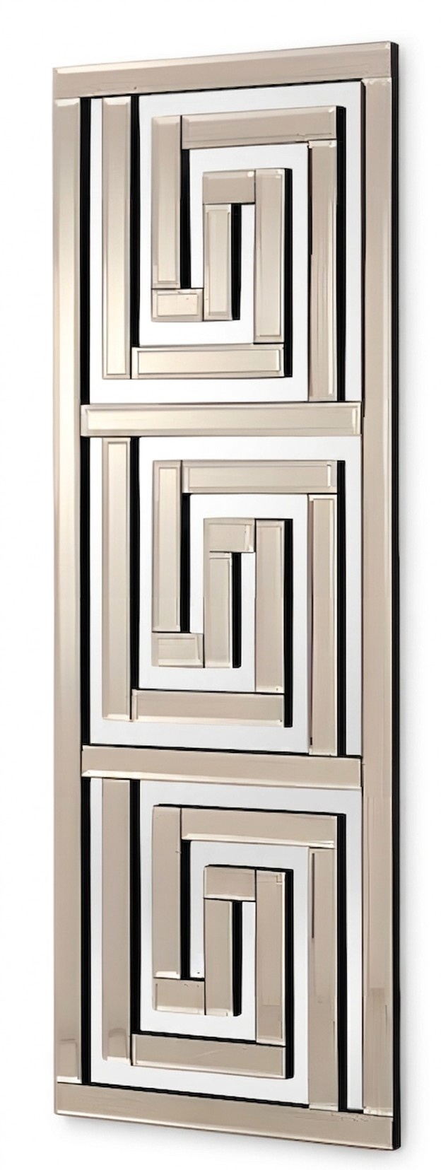 Grauer Spiegel aus Glas modern elegant für Wohnraum und Flur
