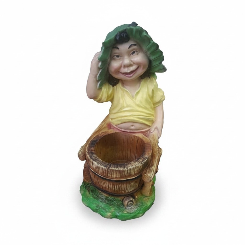 Hässlige Garten Gnom Figur Ganze 48cm zum Verunstalten des eigenen