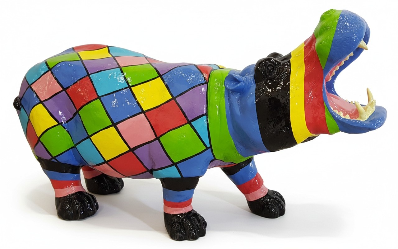 Handarbeit Abstrakte Figur Statue Design Bunte 60cm