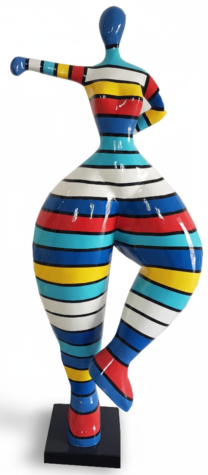 Handarbeit Abstrakte Figur Statue Design Bunte Statuen Skulptur 132cm