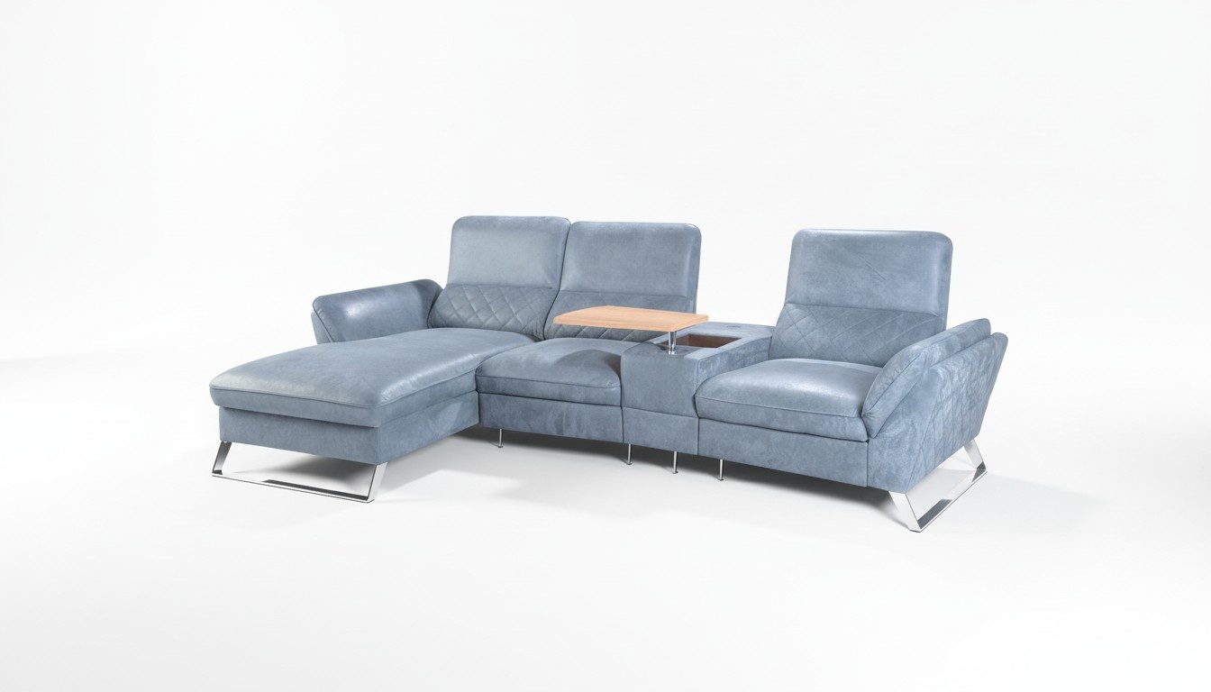 Heim Kino Sofa Couch Polster Leder Couchen Sofas Eck Garnitur Relax