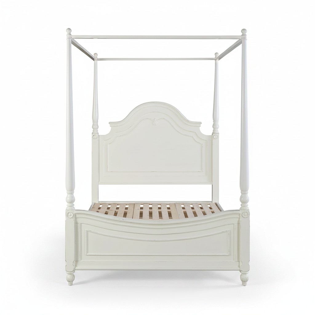 Himmelbett Echtes Holz Bett Design Luxus Klassische Schlafzimmer