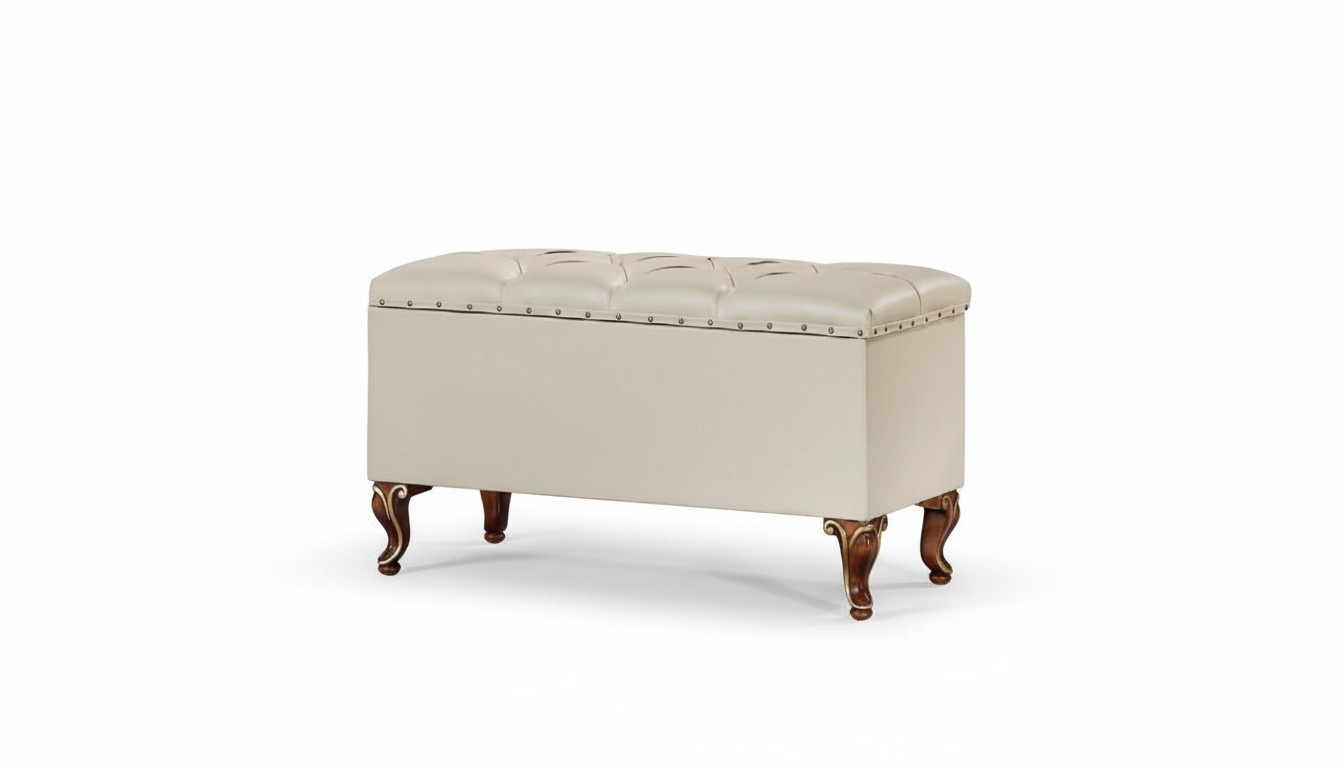 Hocker Design Holz Italienische Möbel Luxus Wohnzimmer Fußhocker Stile Elisa