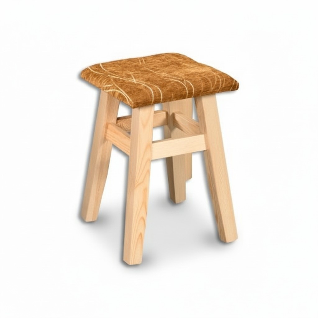 Hocker Holzhocker Schemel Holzschemel Massive Kiefer NEU Handarbeit Echtes Holz