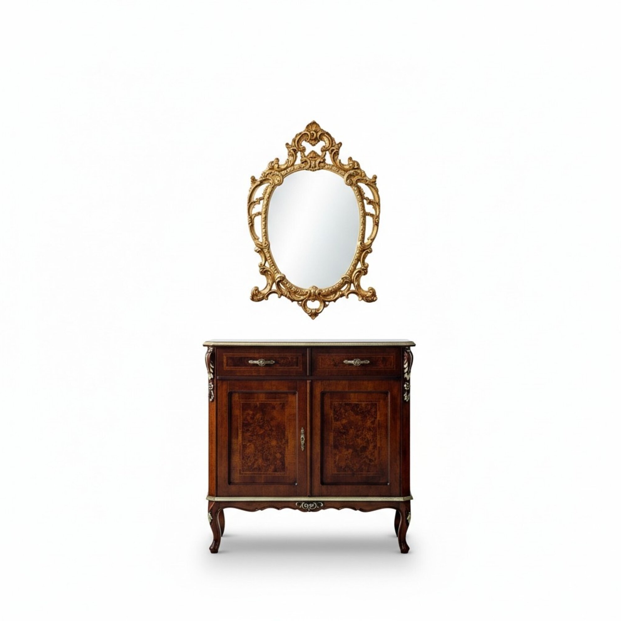 Designer Holz Italienische Möbel Design Möbel Stil Barock 2tlg Kommode