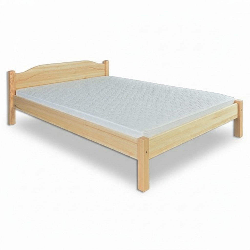 Holzbett Echtes Holz Bett Betten Hotel 200x200 Stil Massive Möbel Schlafzimmer