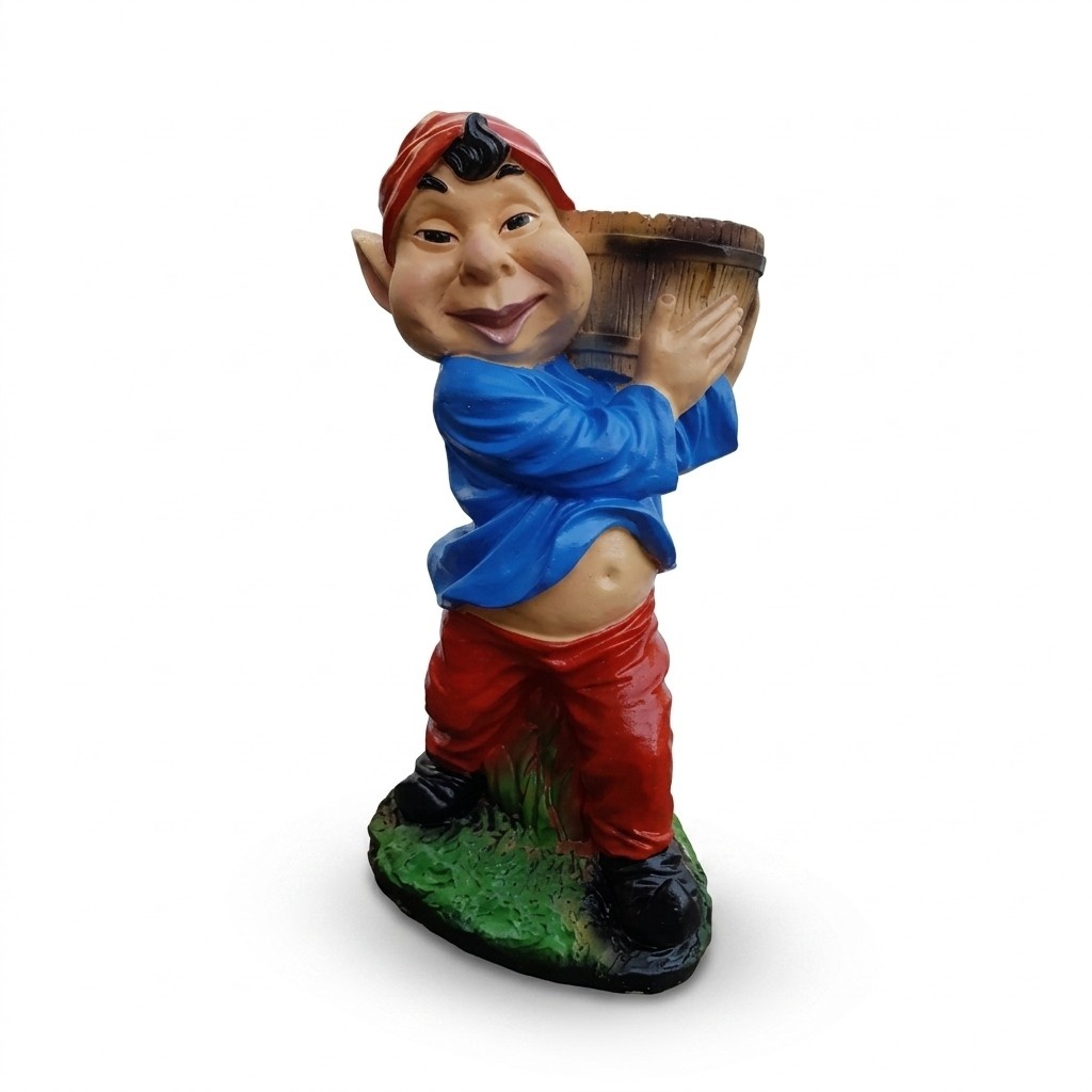 Hübscher Asiatischer Gnom Garten 52cm Garten Dekoration Figuren