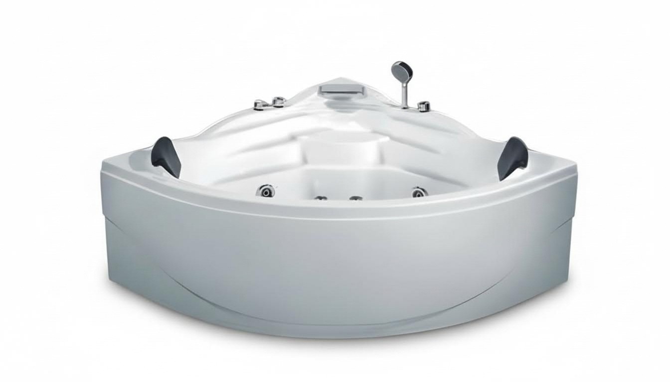 Hydromassagewanne Whirlwanne Whirlpool Blubberbad Spa-Bad Sprudelbad 140x140 cm