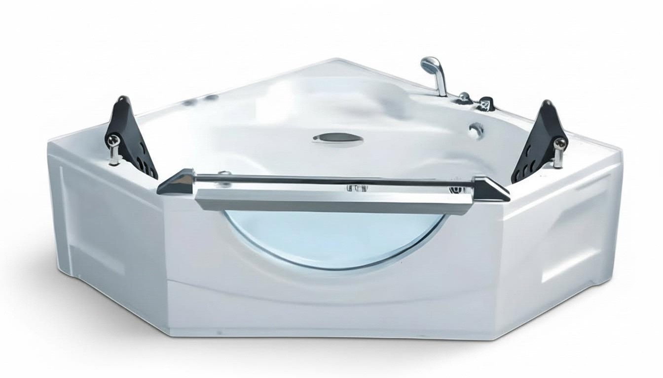 Hydromassagewanne Whirlwanne Whirlpool Blubberbad Spa-Bad Sprudelbad 165x165 cm