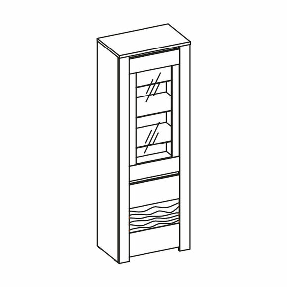 Modern Kommode Glasvitrine Kommoden Hochvitrinen Kommodenschrank Schrank