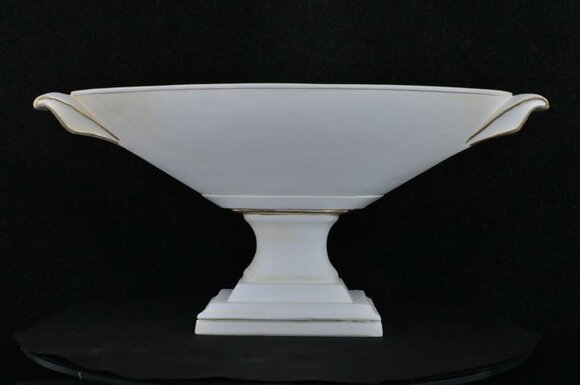 Design XXL Obst Schale Vase Ellipse Vasen Antik Stil Schalen Raum