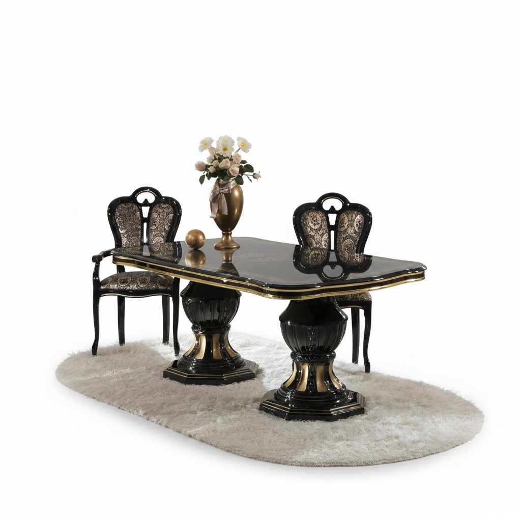 Italienische Designer Möbel Tisch Sessel Ess Zimmer Klassische Möbel