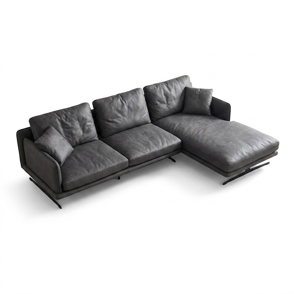 Italienische Möbel Wohnzimmer Soft Style Couchen Design Ecksofa L-Form