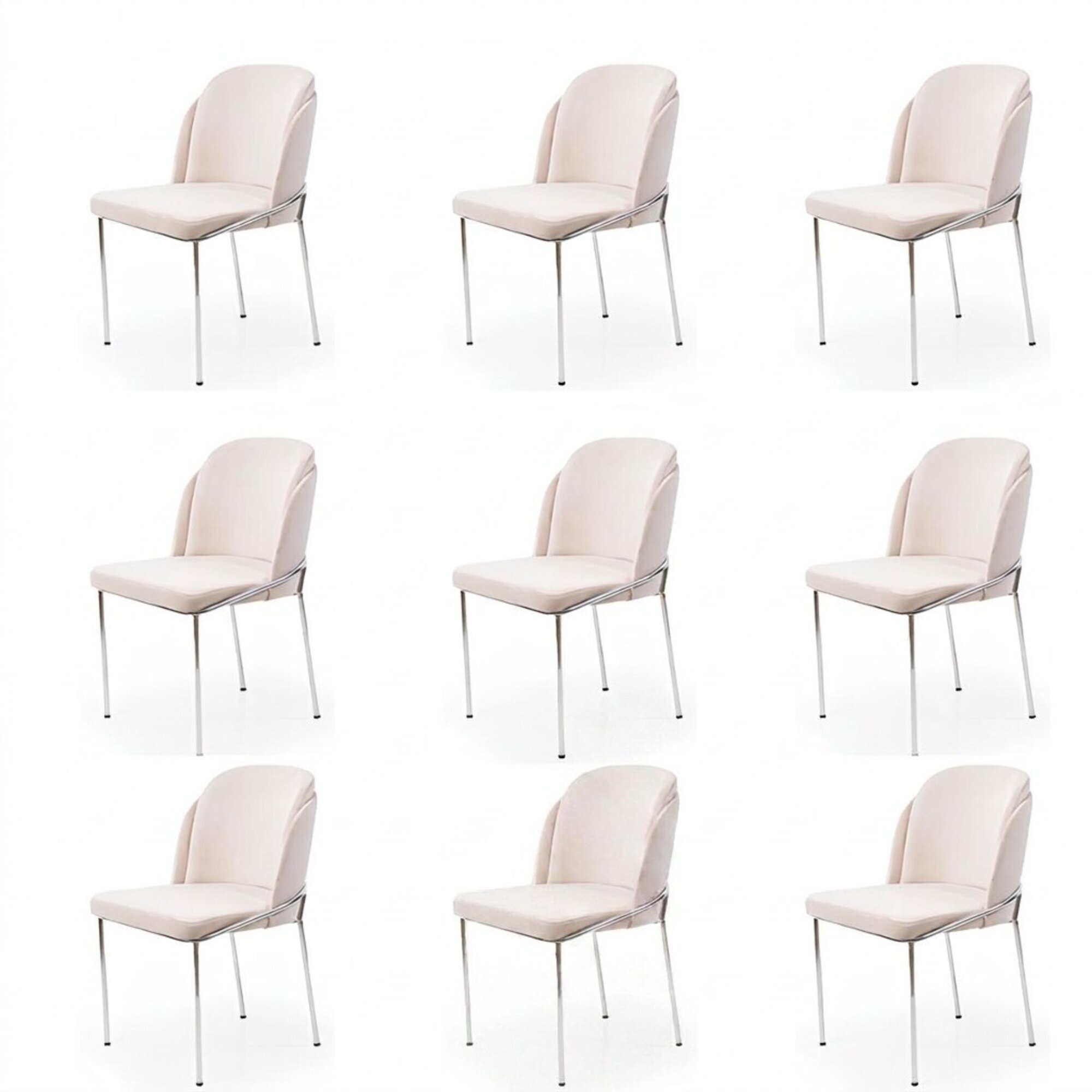 italienischer Stil Luxus Möbel Stuhl Set 8X Stühle Esszimmer Garnitur