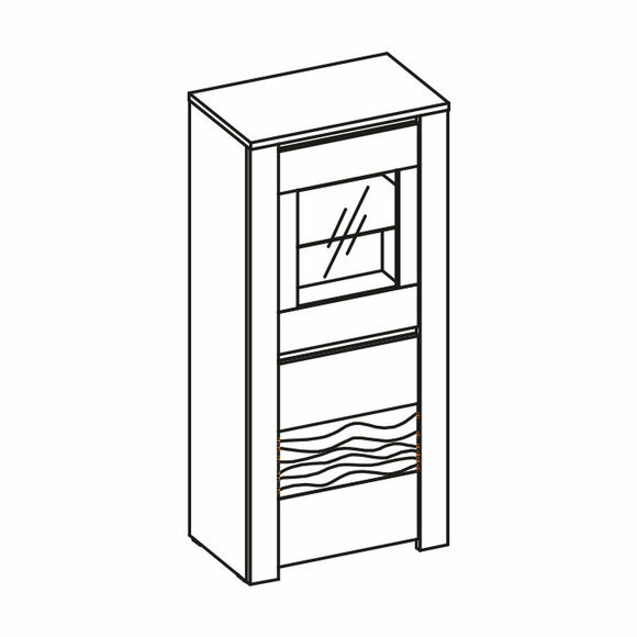 Klassische Kommode Designer Kommoden Kommodenschrank Glas Holz Schrank