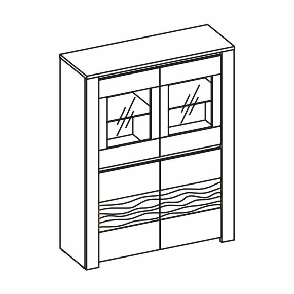 Vitrine Modern Design Kommode Holz Kommoden Vitrinen Kommodenschrank Schrank