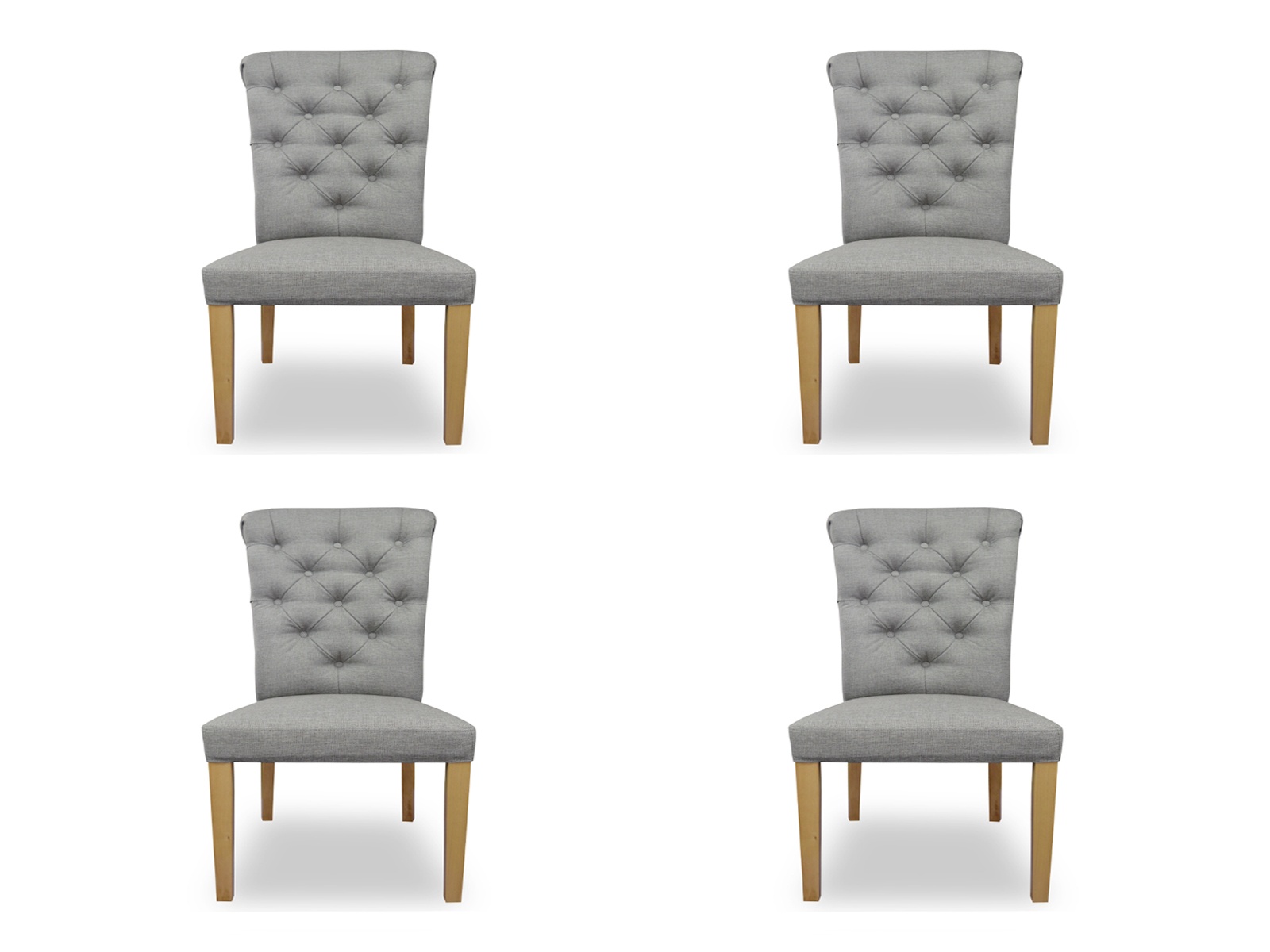 4x Stühle Stuhl Polster Design Lounge Sitz Lehn Garnitur Sessel Chesterfield