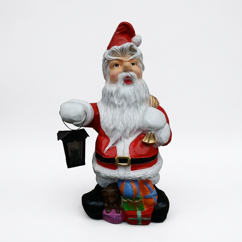 Junge Schnee Winter Figur Statue Deko Figuren Dekoration Garten Skulptur