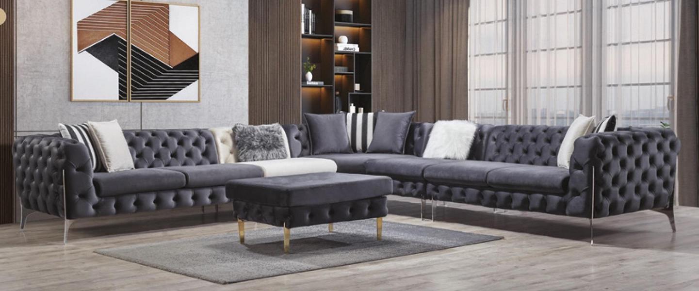Sofa Ecksofa Couch Polster Ecksofas Couchen Chesterfield Möbel