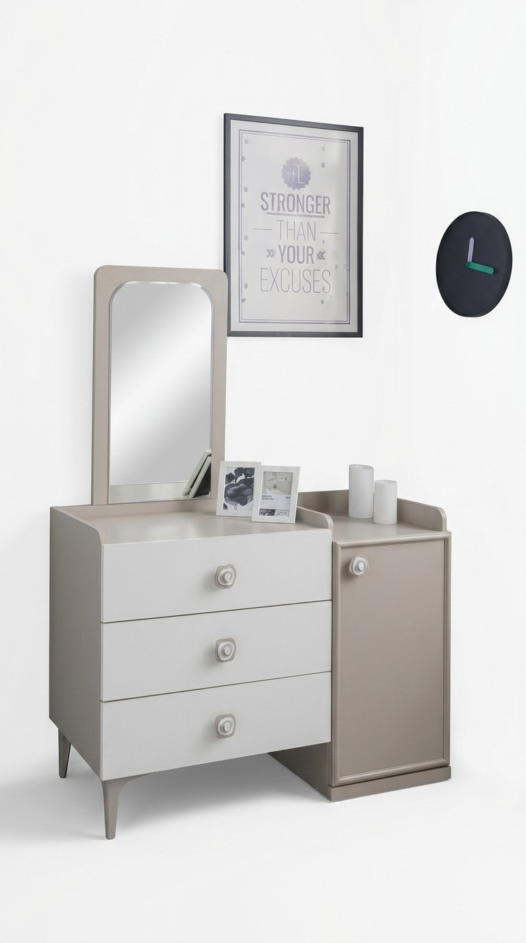 Kinder Kommode Mit Spiegel Weiss Modern Kommoden Designer Luxus Holz
