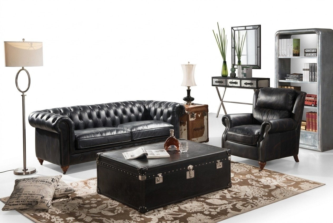Klassische Chesterfield Couch Sofa Polster Garnitur Couchen Sofas Design