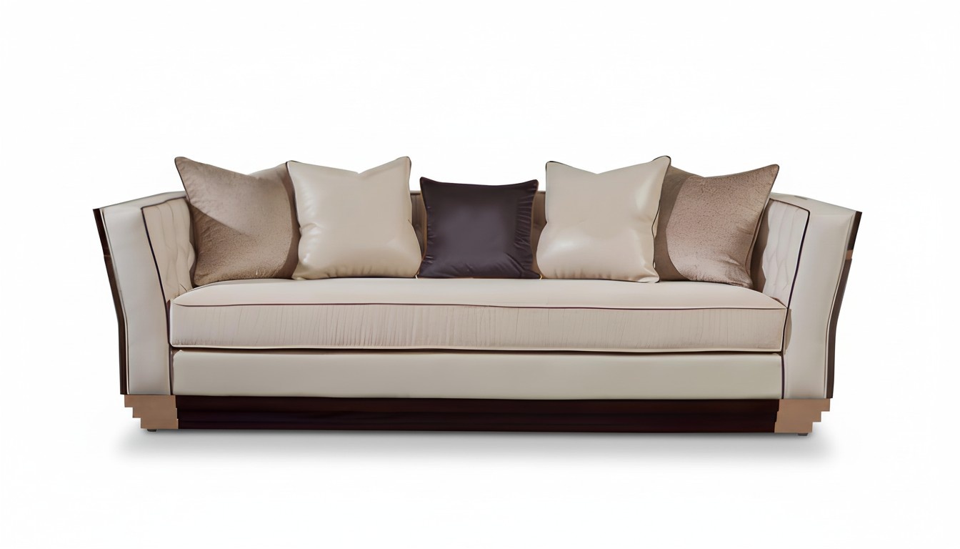 Klassische Design Couch Sitz Komplett Polster Set Garnitur 3+2+1 Holz Textil Neu