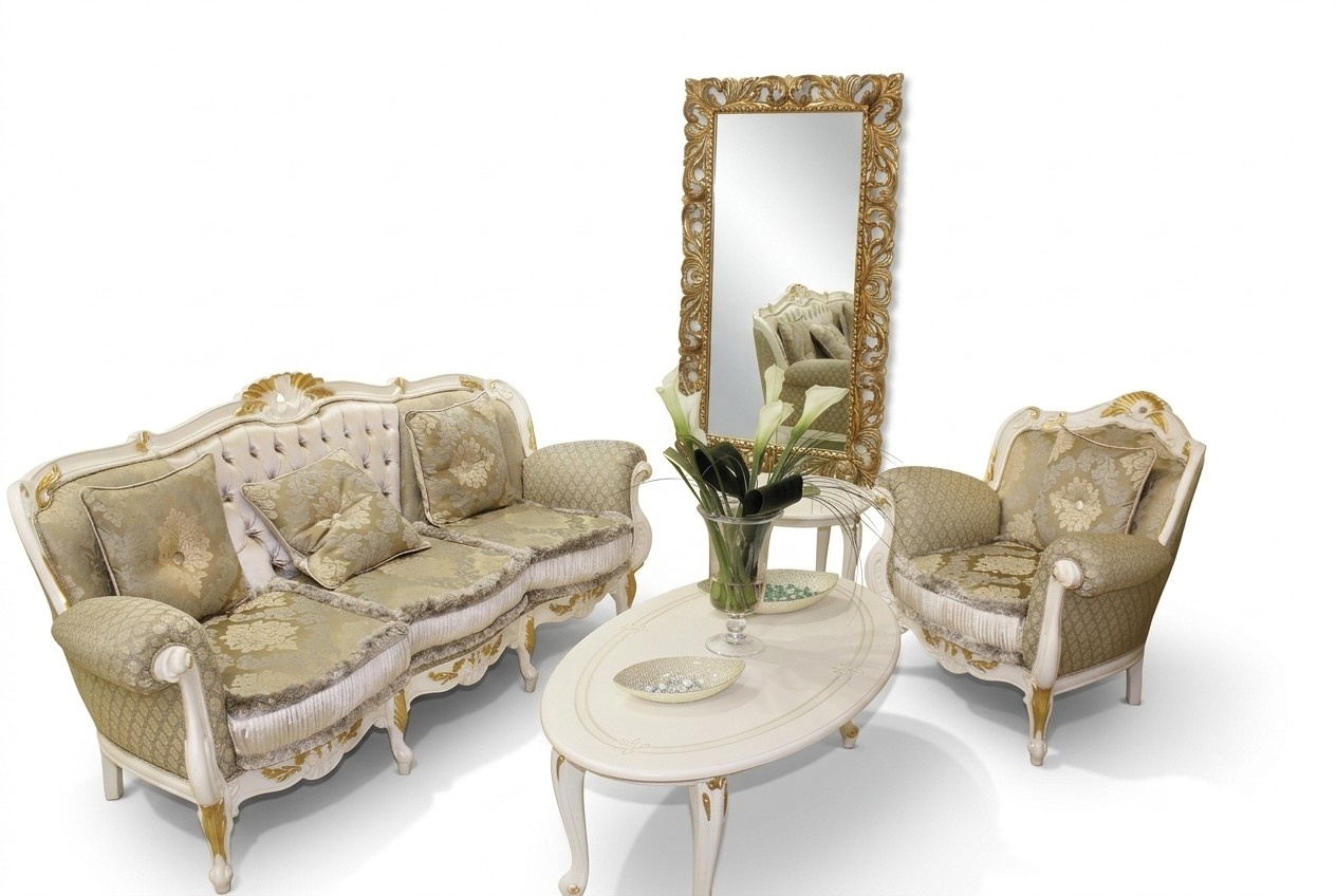 Klassische Design Sofagarnitur 3+1 Sitzer Garnitur Sofa Luxus Sofas 2 tlg Set