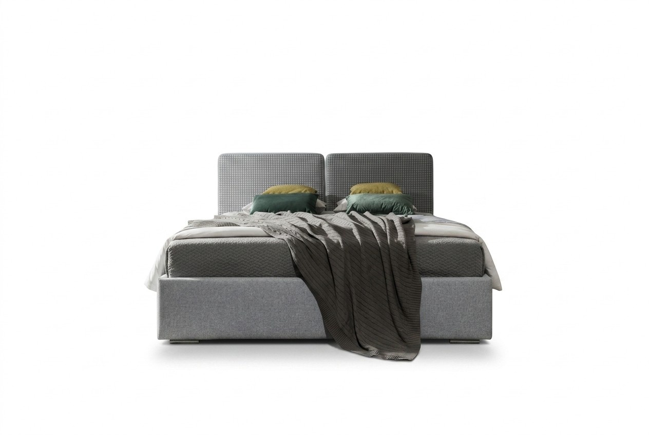 Klassische Designer Bett Schlafzimmer Textil Leder Polster 140x200 Möbel