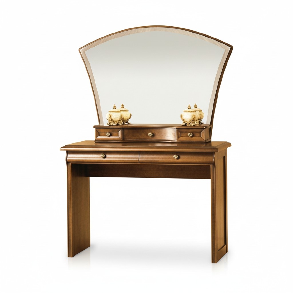 Klassische Konsole Schminkspiegel Schminktisch Frisierkomode Landhaus Model N-LT