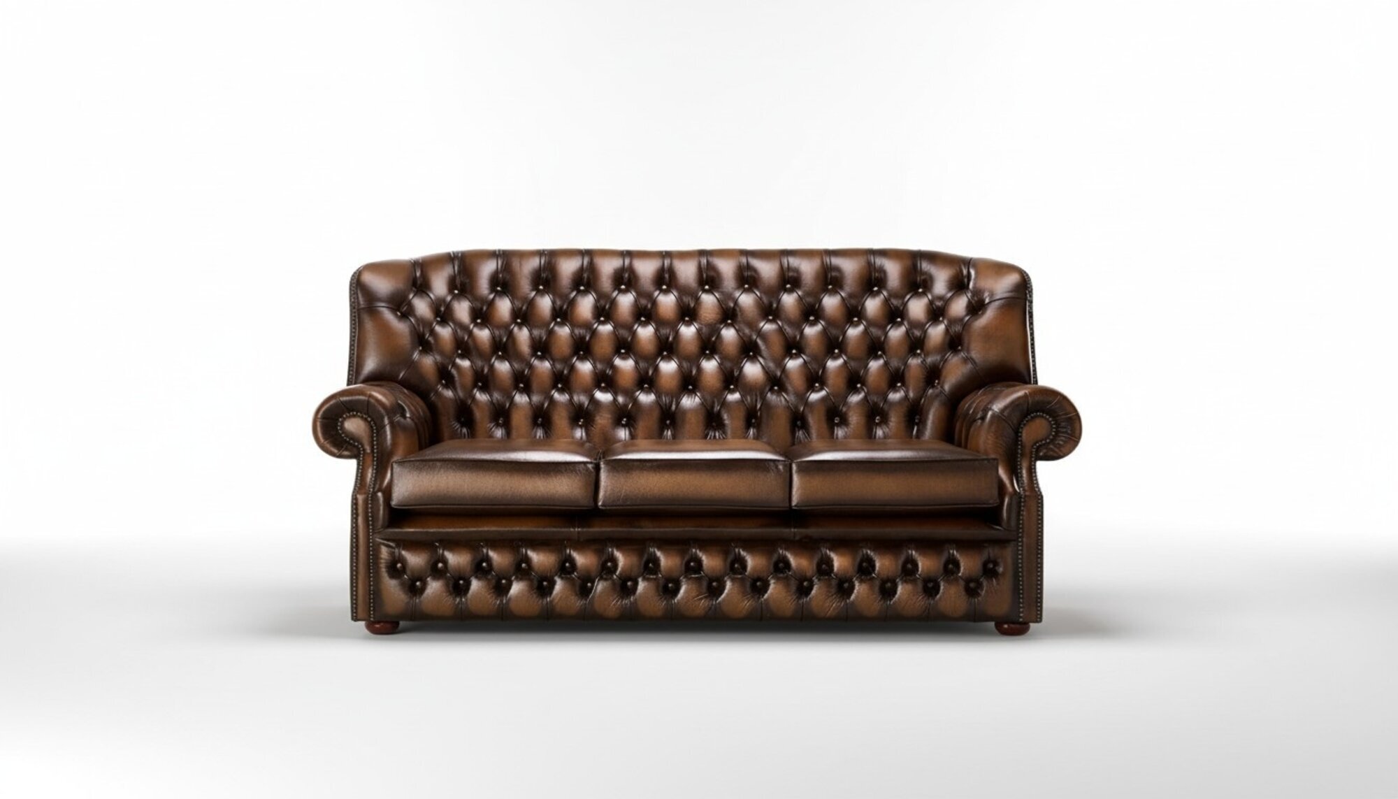 Klassische Leder Sofa Couch Polster 3 Sitzer Leder Sofas Dekor Couchen
