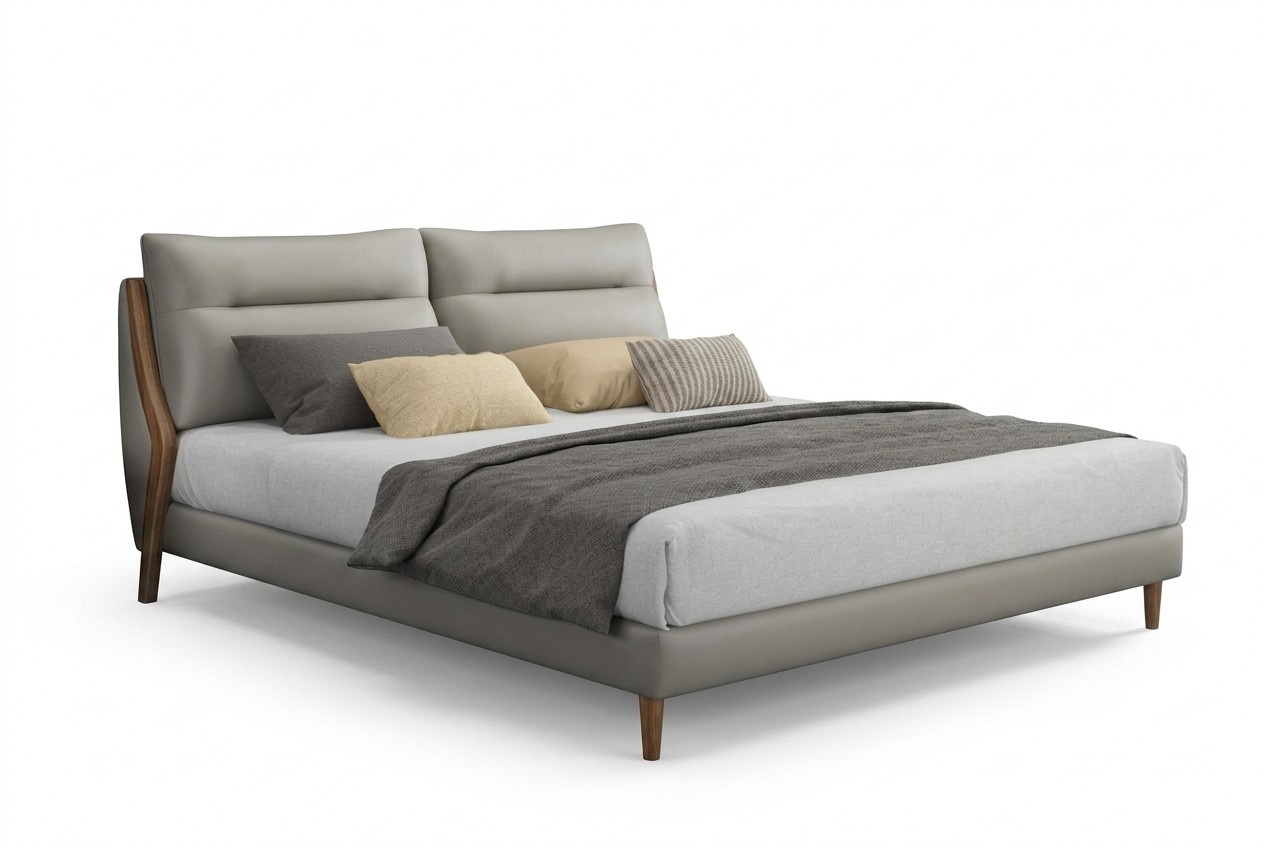 Klassische Luxus Betten Polster Leder Hochwertiges Schlafzimmer Bett