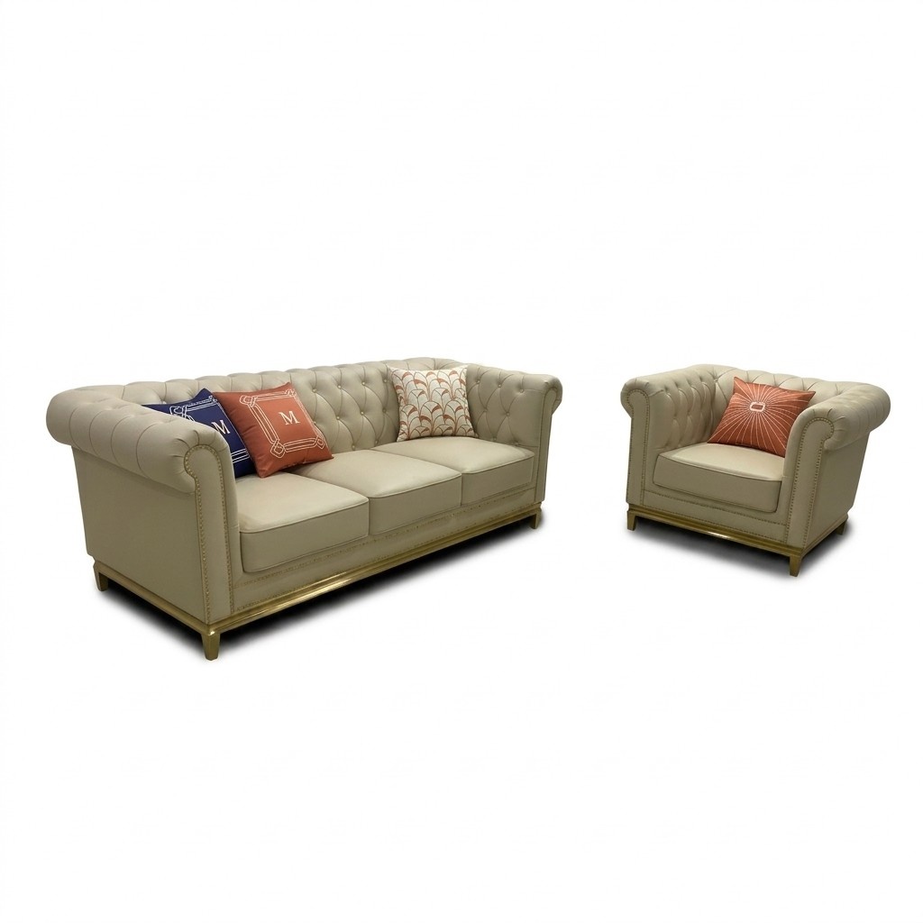 Klassische Luxus Chesterfield 3+2+1 Sitzer Sofa Set Polstermöbel Sofas Sofas Neu
