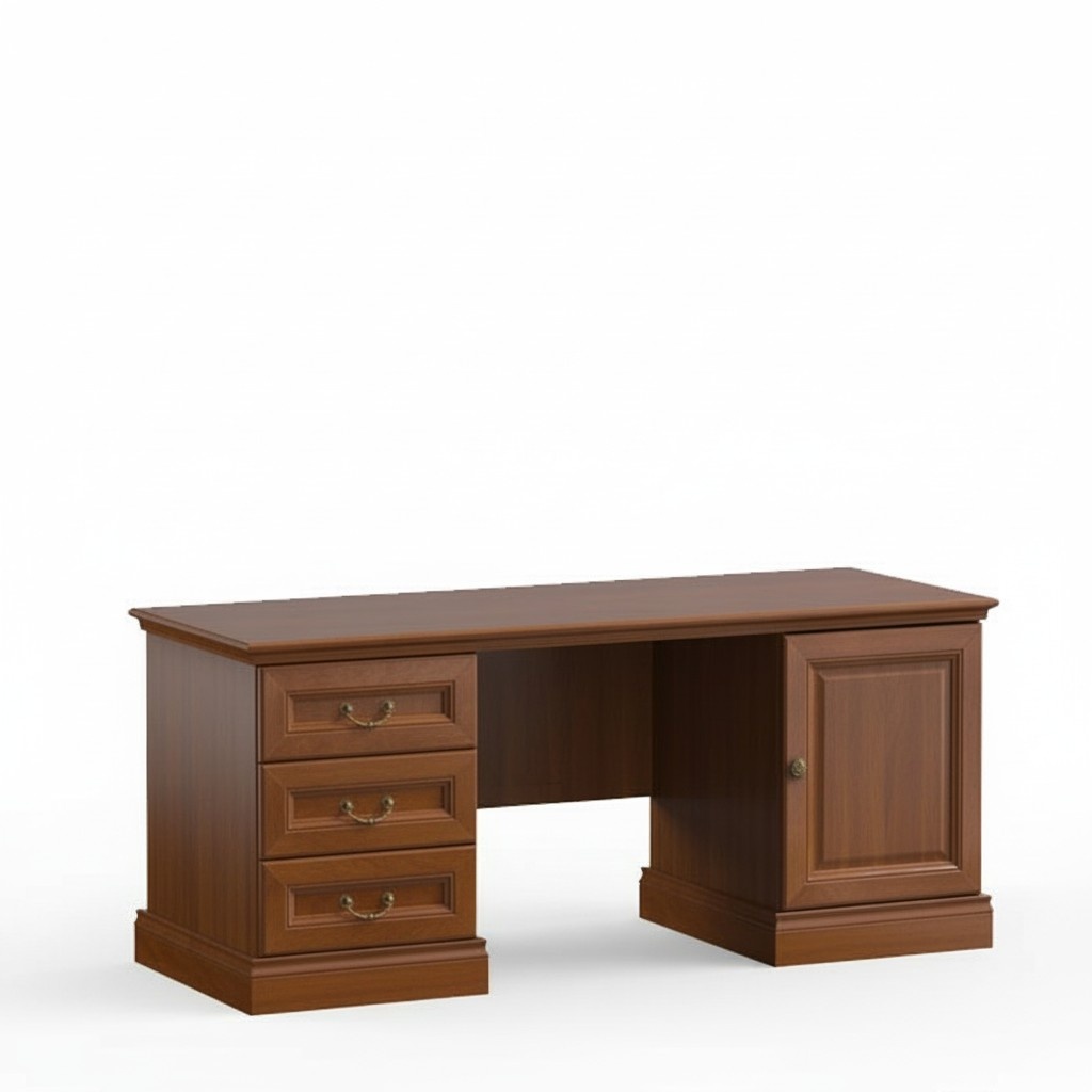 Klassische Schreibtisch Büromöbel Tisch Büro Chef Schreibtische Echtholz BA-Sc2