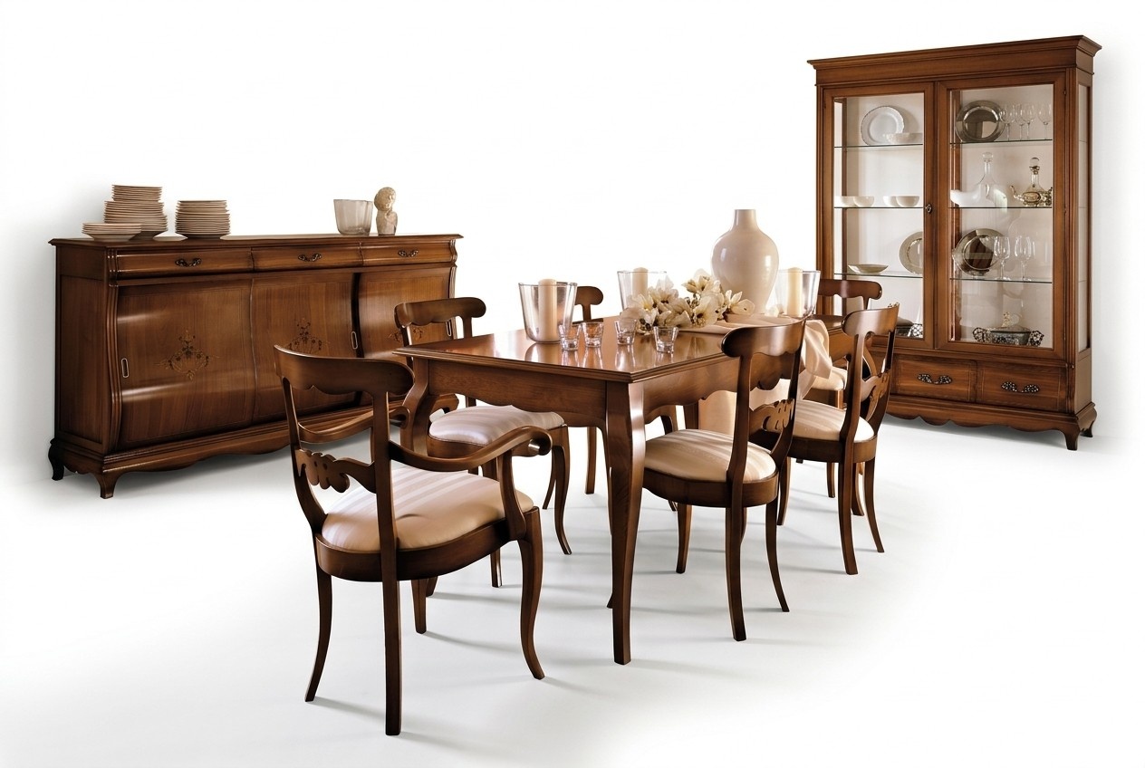 Klassische Set 2x Stühle Armlehnen 4x Stühle Stuhl Garnitur Esszimmer Gruppe